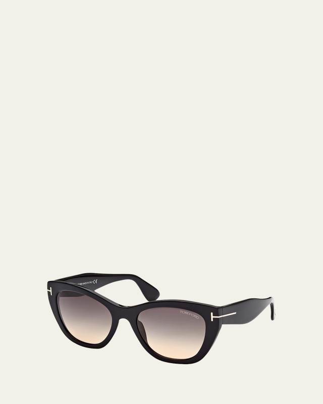 Cara Plastic Cat-Eye Sunglasses